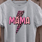 Mama pink leopard bolt-DTF