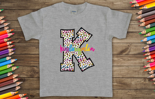 Kindergarten colorful leopard -DTF