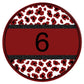 Multi colored leopard circle custom-DTF