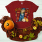 Hello fall scarecrow words top-DTF