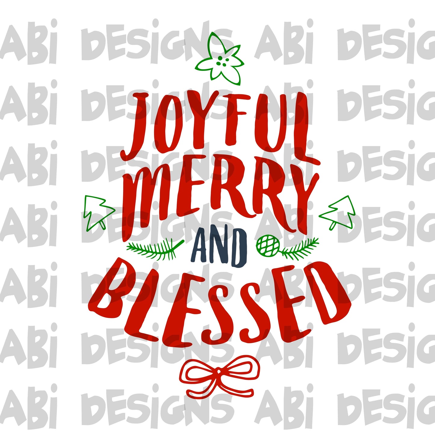 Joyful Merry and blessed-sublimation