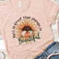 Fall is proof that change is beautiful flower pumpkins-DTF