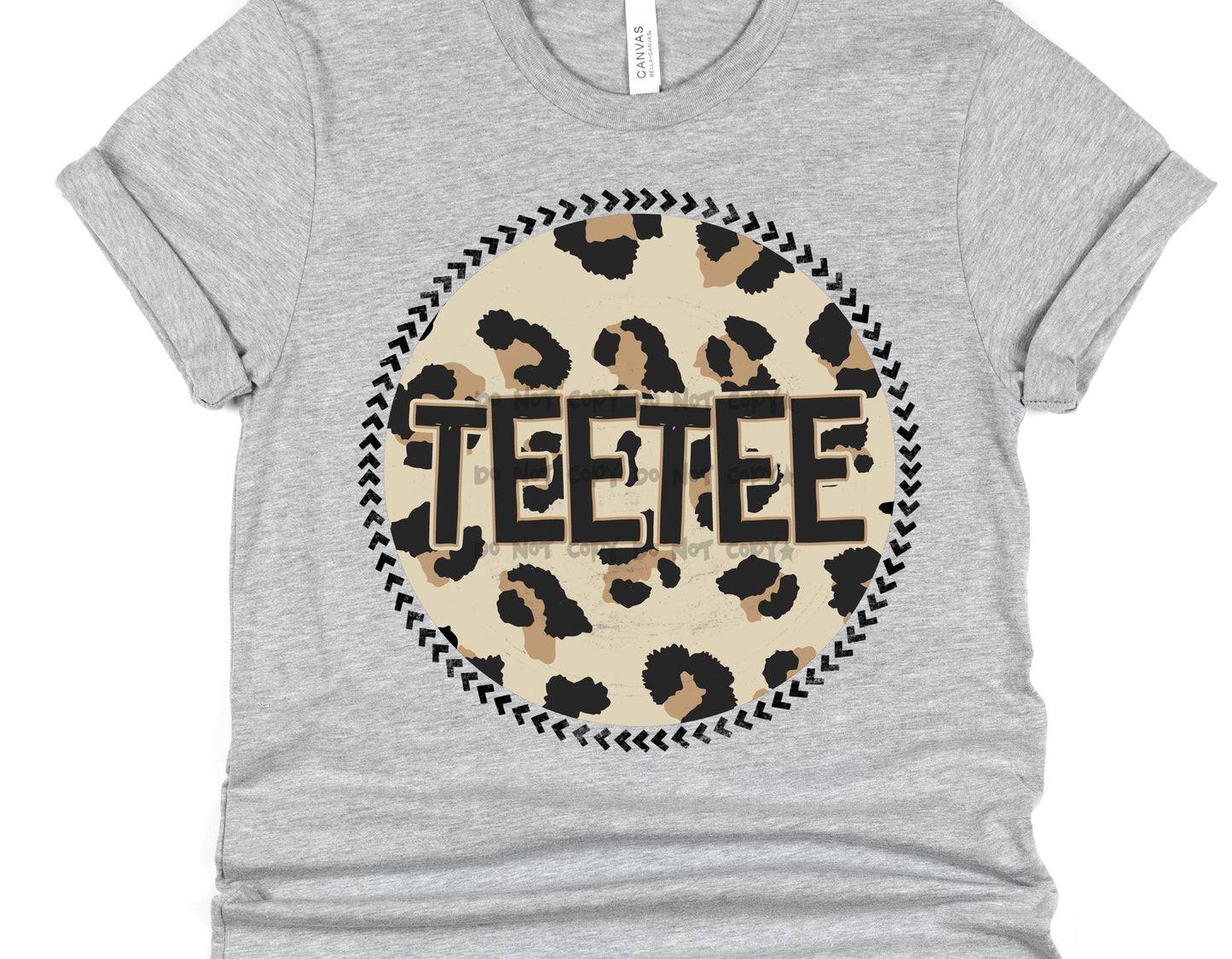 Teetee Leopard circle- DTF