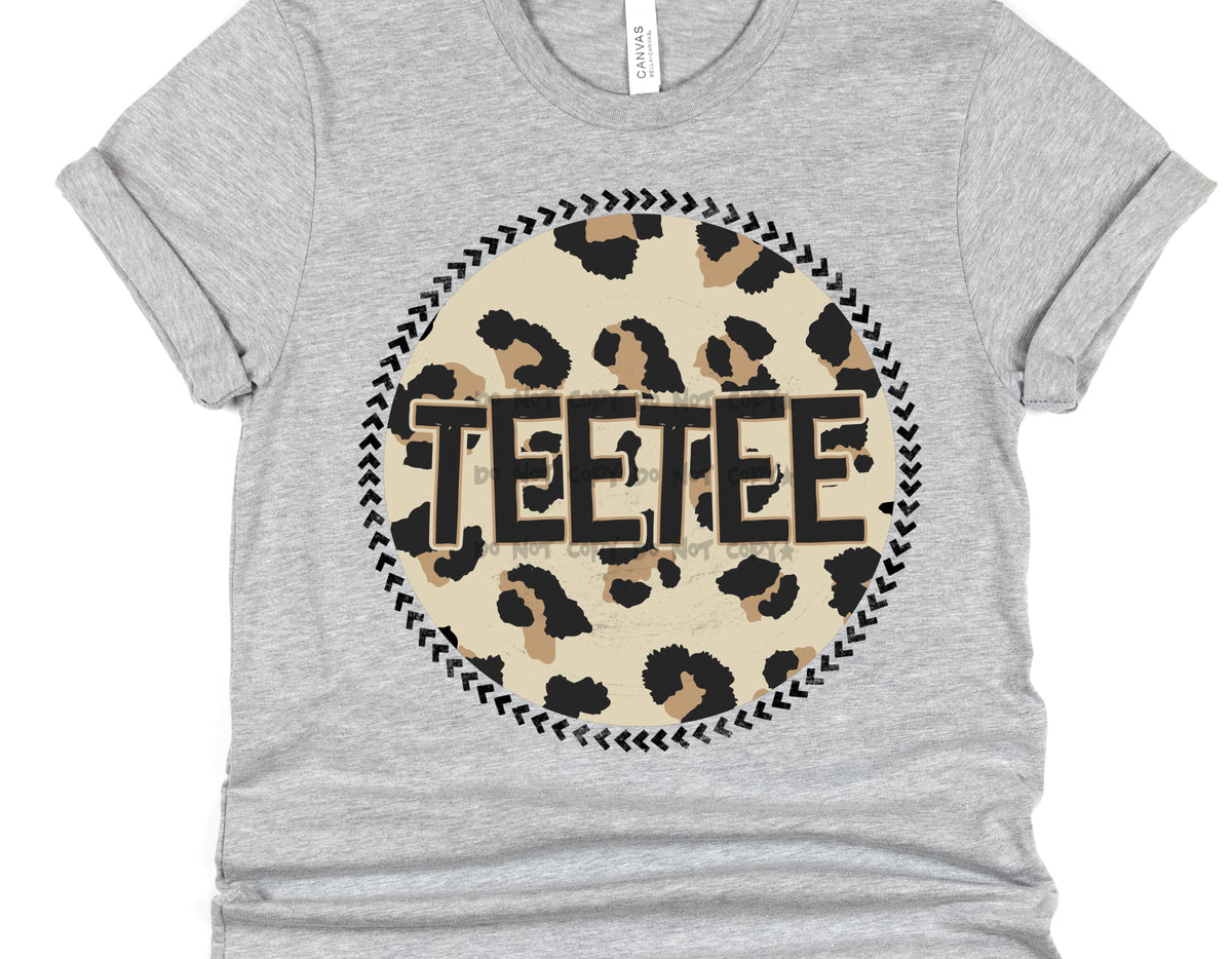 Teetee Leopard circle- DTF