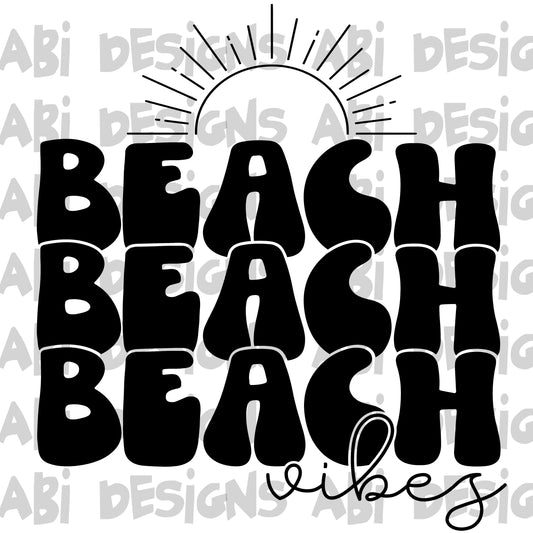 Beach beach beach vibes-DTF