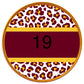 Multi colored leopard circle custom-DTF