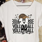 Volleyball volleyball vibes leopard cap-DTF