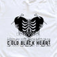 Cold black heart-DTF