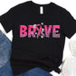 Brave pink ribbon-DTF
