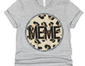 Meme leopard circle- DTF