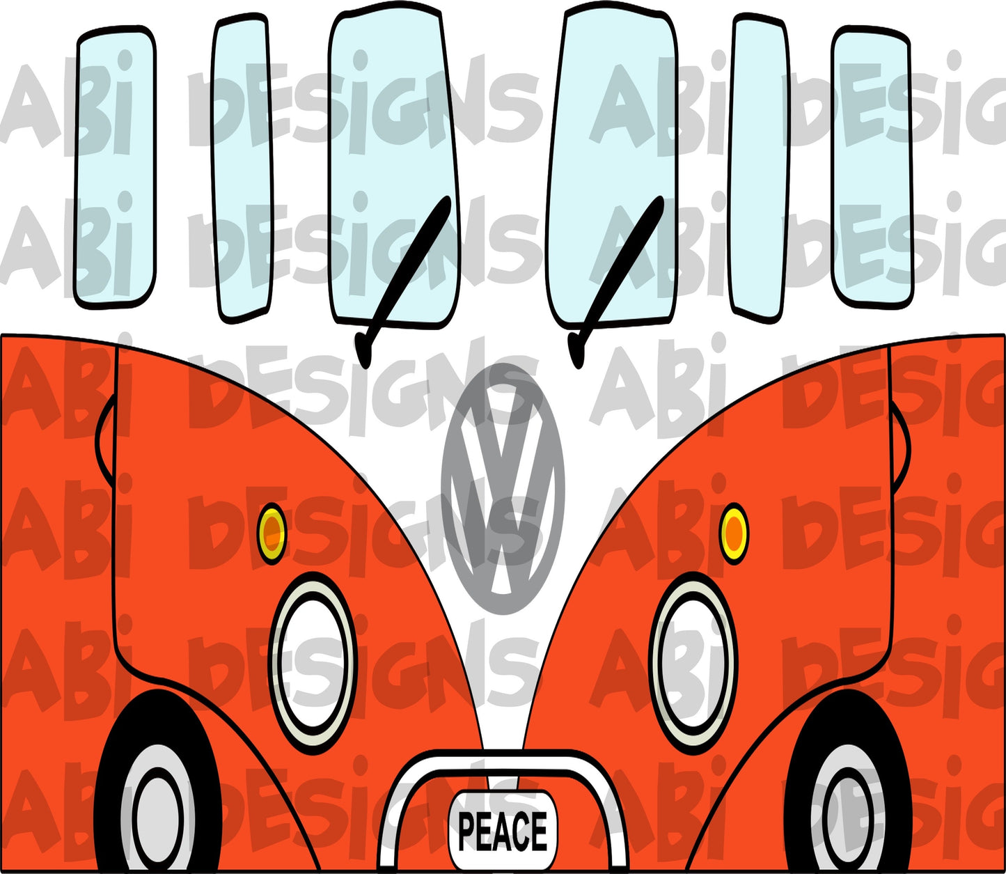 VW front orange -sublimation