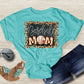 Baseball mom leopard frame-DTF