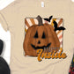 Empty inside pumpkin rays bats-DTF