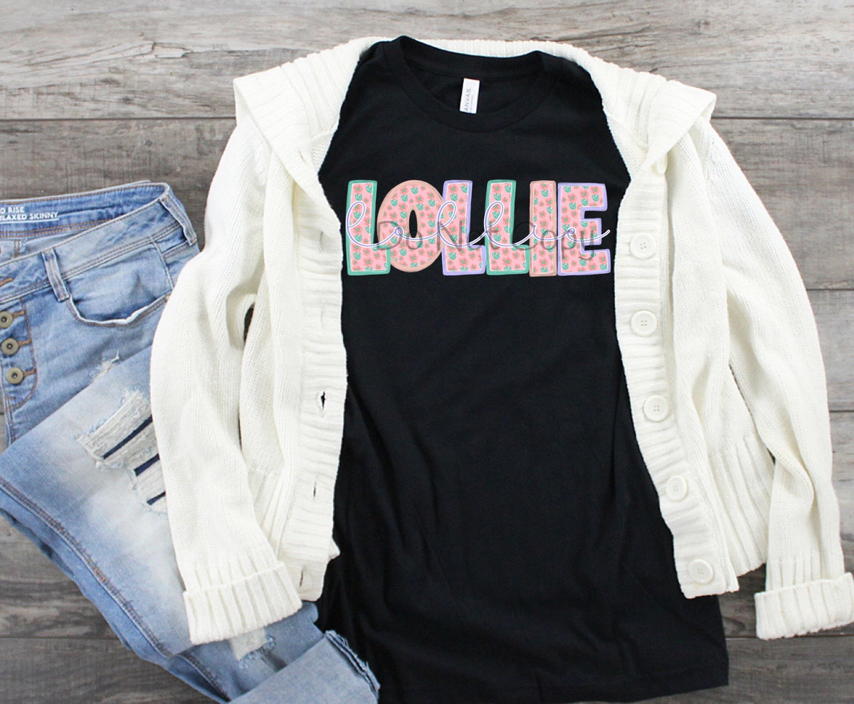 Sweet floral Lollie-DTF