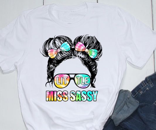 Mini bun little miss sassy-DTF