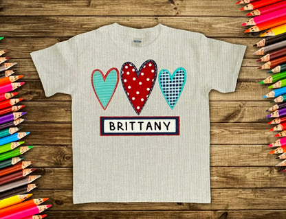 Kids Valentine Designs with Names-DTF
