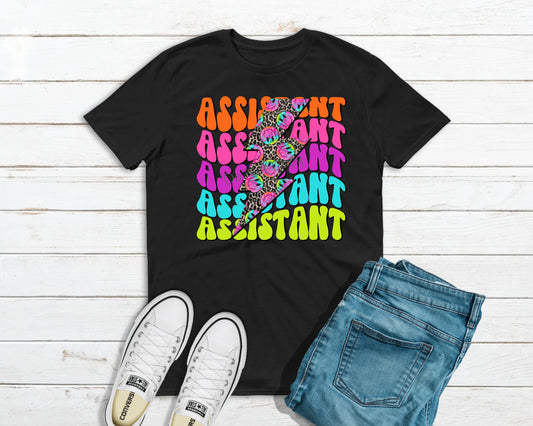 Assistant  lightning bolt-DTF