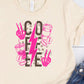 Coffee lightning bolt coffee beans-DTF