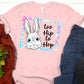 Too hip to hop multi colored frame-DTF