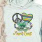 Peace love heart Mardi Gras-DTF