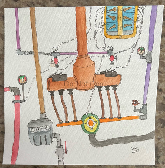 Industrial abstract 2-8x8