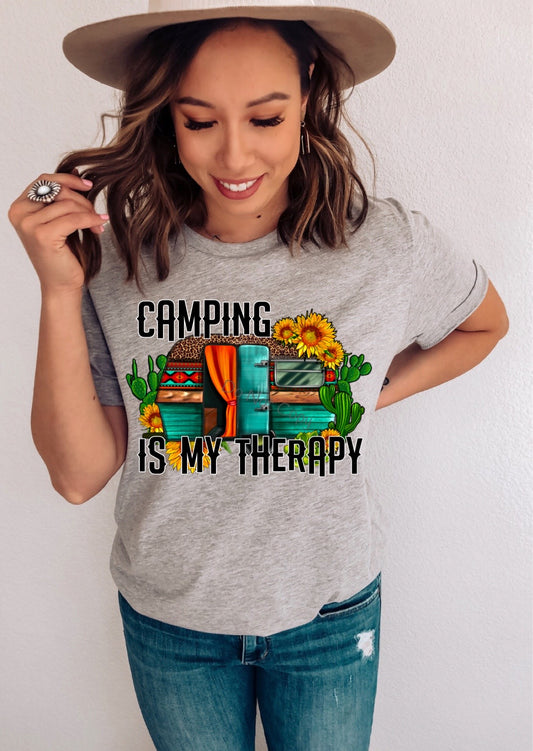 Camping is my therapy - DTF
