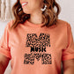 School single color leopard music teacher-DTF
