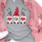 3 gnomes zebra red-DTF