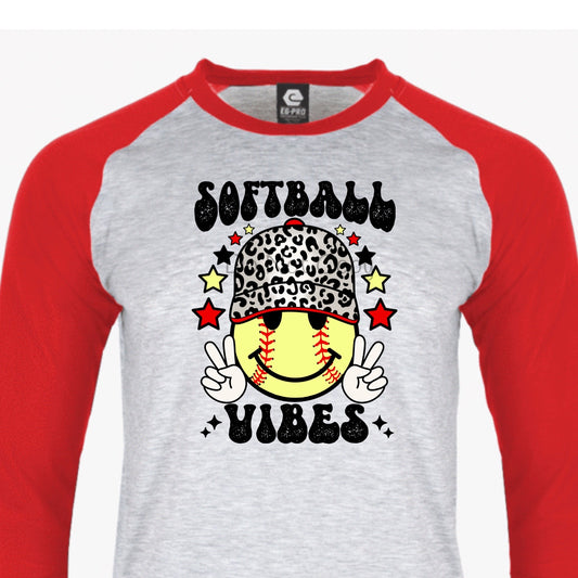 Softball vibes leopard hat-DTF
