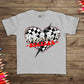 Heart breaker red black checkered- DTF