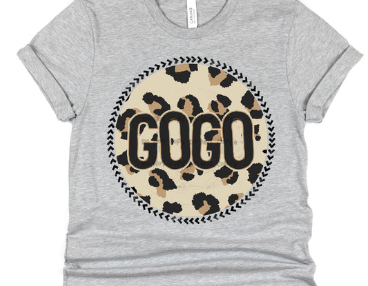 Gogo Leopard circle- DTF