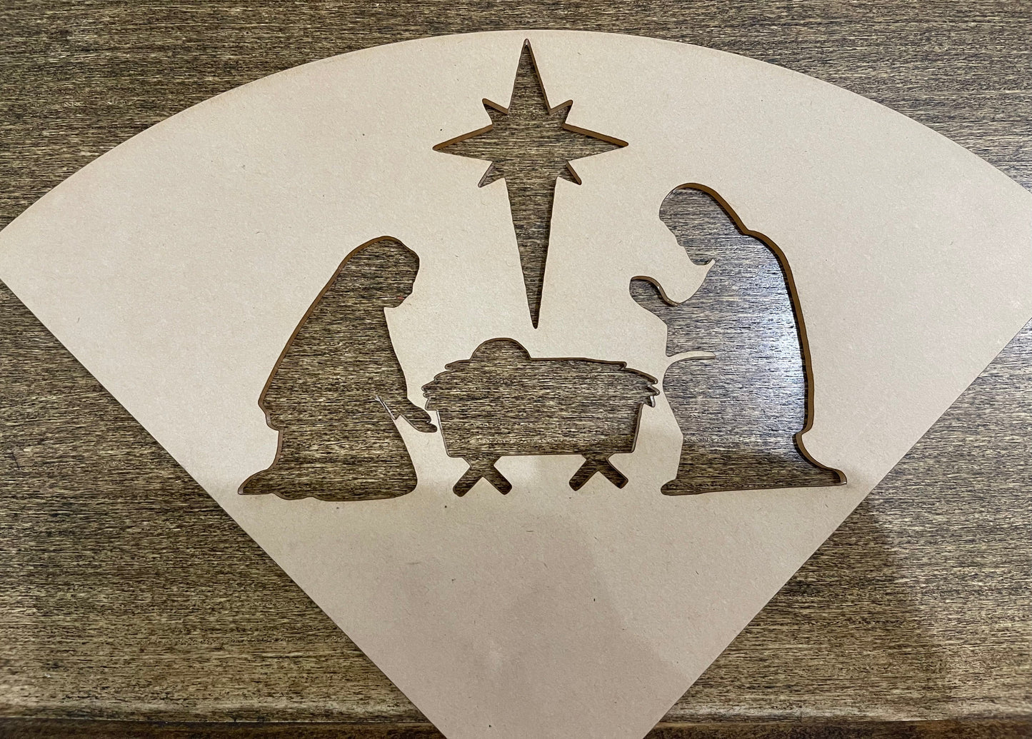 Manger scene Sleeve stencil