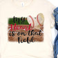 My heart is on field baseball-DTF