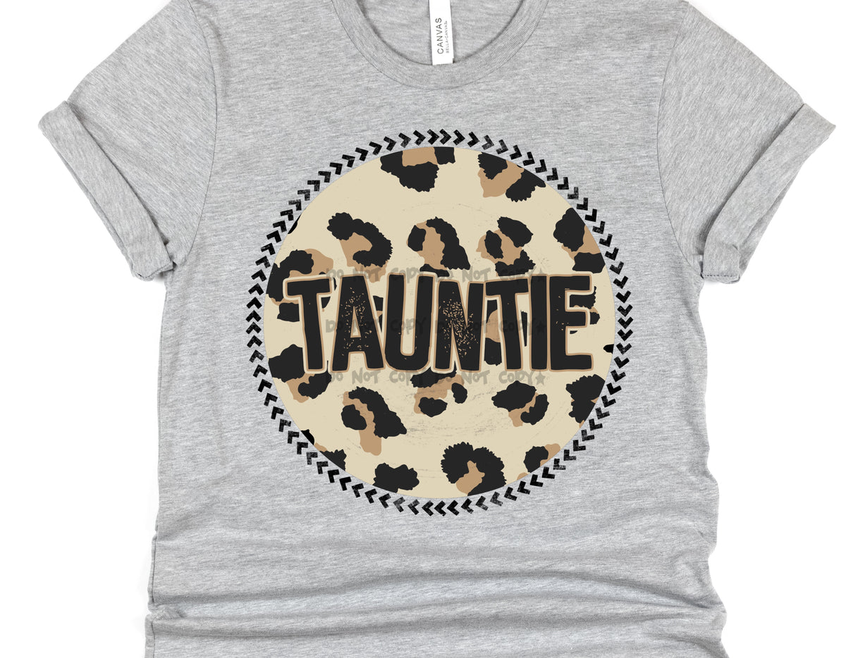 Tauntie Leopard circle- DTF