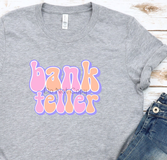 Retro occupation Bank teller-DTF