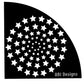 Stars in a circle stencil Sleeve