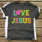 Love like Jesus bright chenille letters-DTF