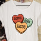 Coffee dogs tacos hearts-DTF