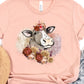 Thanksgiving cow flowers-DTF