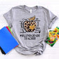 Second grade teacher leopard apple-DTF