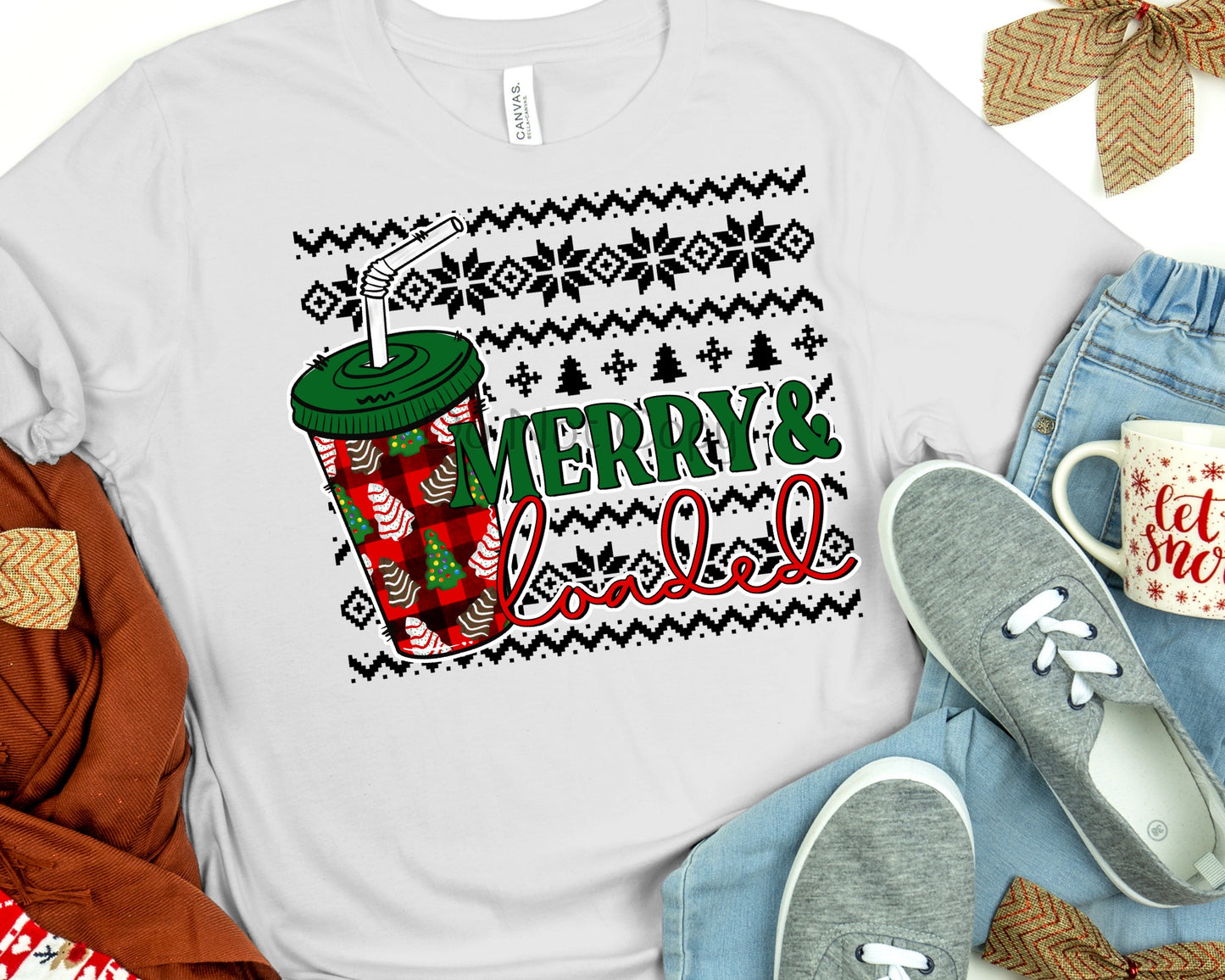 Merry & loaded design-DTF