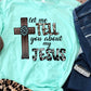 Let me tell you about my Jesus cross turquoise gem-DTF