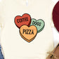Coffee dogs pizza hearts-DTF