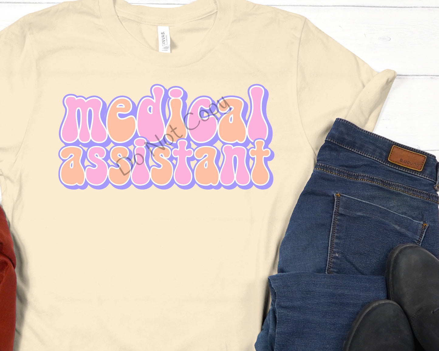 Retro occupation medical assistant-DTF