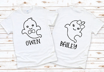 Ghost custom transfer (can be colored in by your kiddos) -DTF