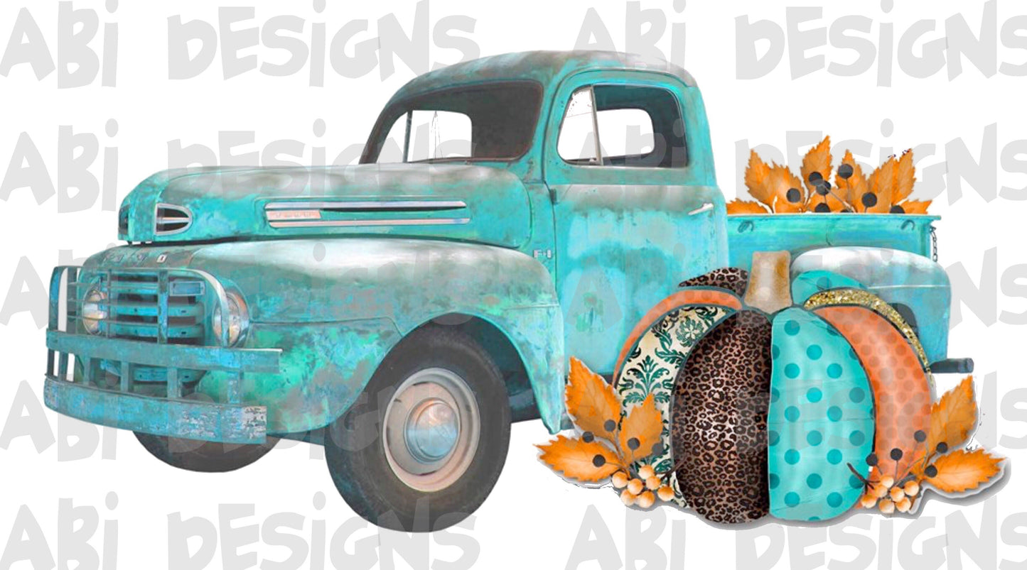 Pumpkins Truck- Sublimation