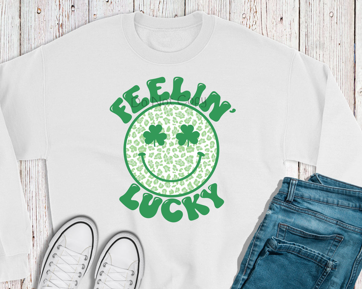 Feelin’ lucky smiley face-DTF