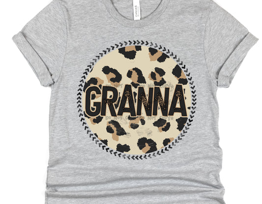 Granna Leopard circle- DTF
