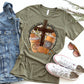 Pumpkin spice & Jesus Christ cross in middle of words-DTF