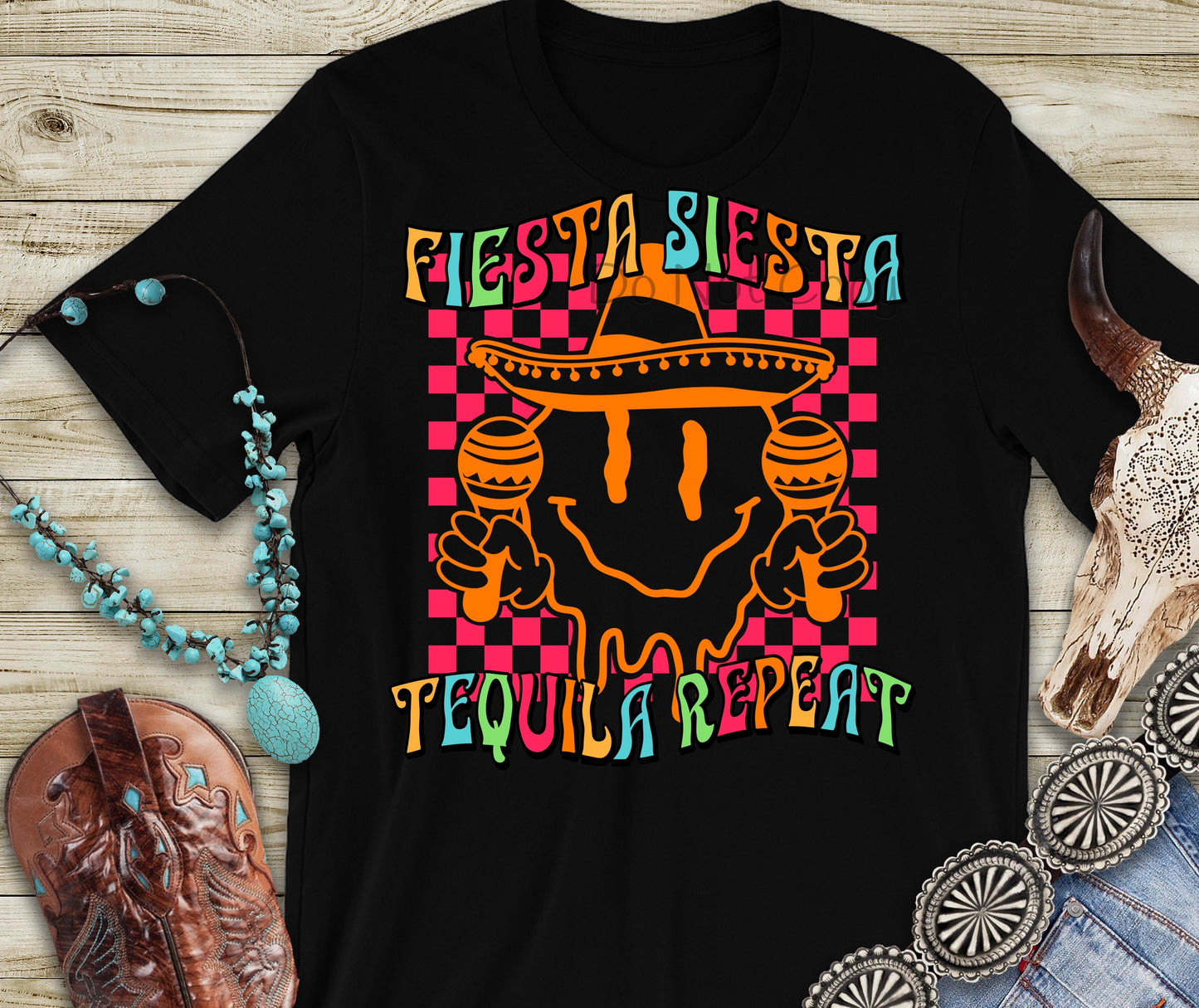 Fiesta siesta tequila repeat-DTF